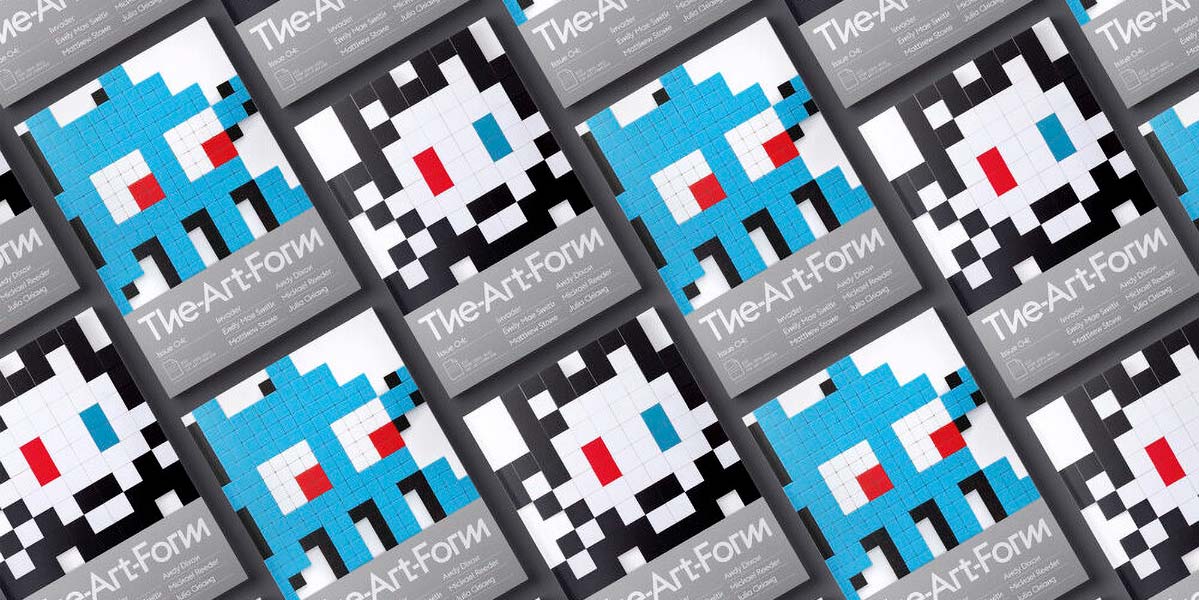 Invader on the cover of Issue 04 of The-Art-Form