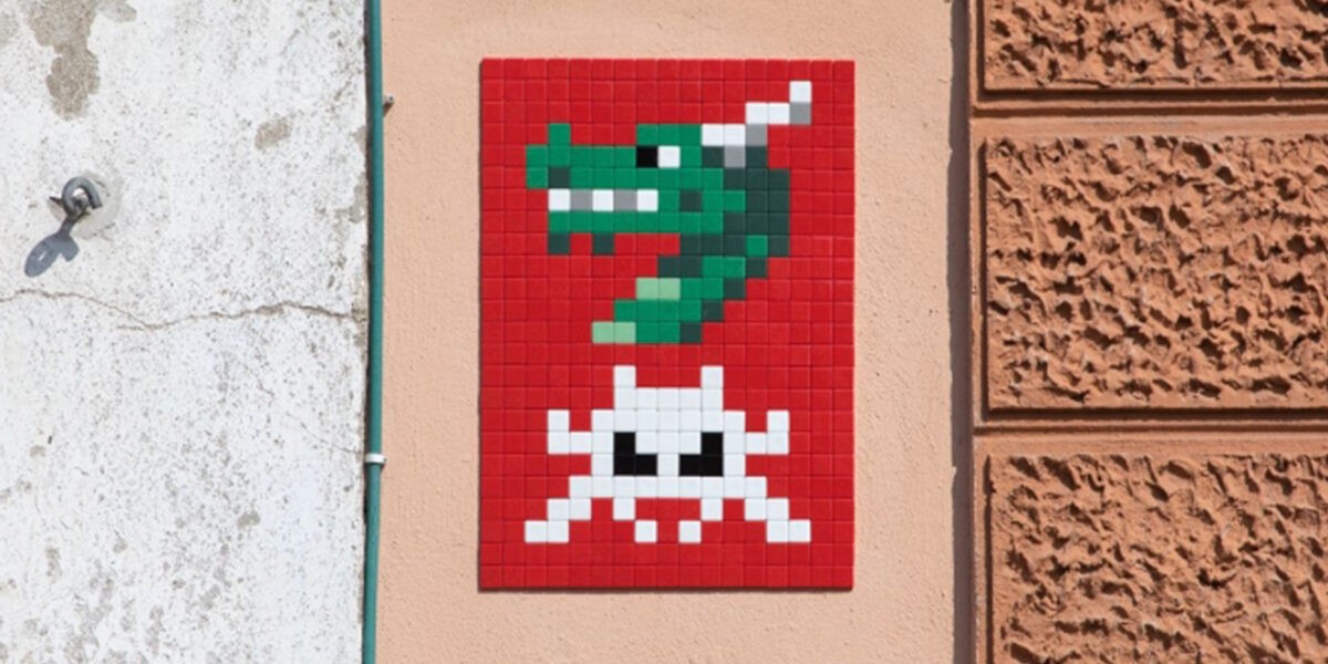 Invader Exhibition at the International Centre of Graphic Arts (MGLC)