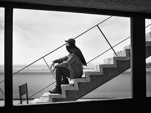 7. Photo of the artist taken on the staircase of the cité radieuse ( Marseille ) Benoit Pailley © 2021